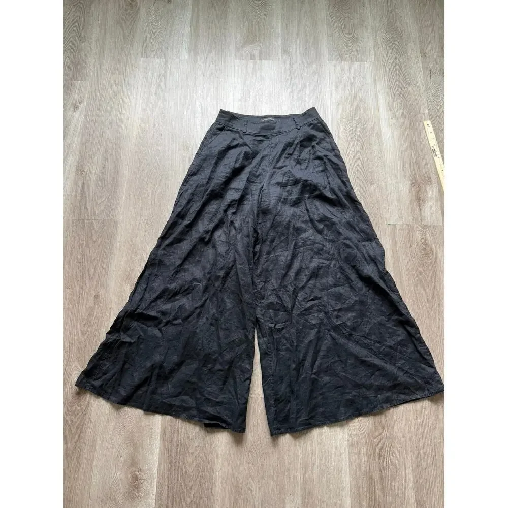 Banana Republic Wide leg 100% Linen Pants, Womens size 6